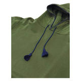 INTHEBOX Felpa unisex verde con cappuccio in cotone ricamato 