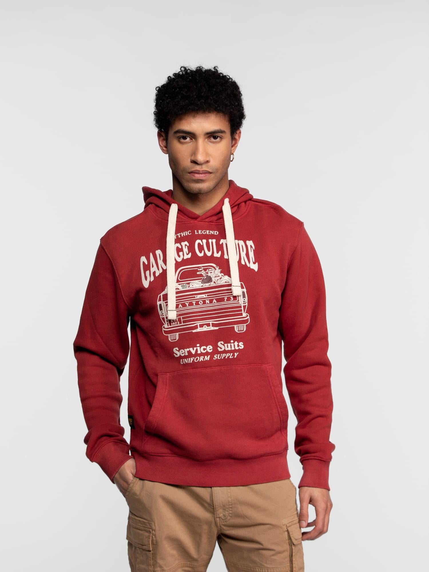 DAYTONA 73 Felpa uomo con cappuccio Tony 