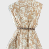 HANAMI D'OR Gilet Donna Eco Pelliccia panna/rosa antico 