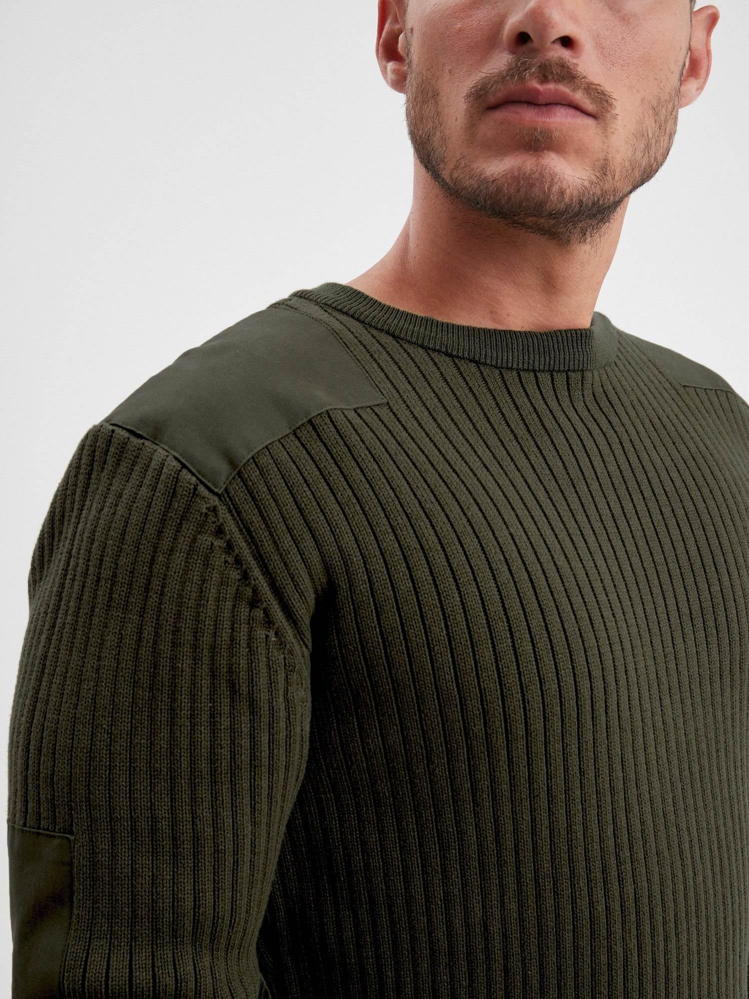 DAYTONA 73 Maglia uomo Basset girocollo verde militare 