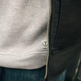 IRON AND RESIN Felpa uomo Basic Zip Hoodie nera 