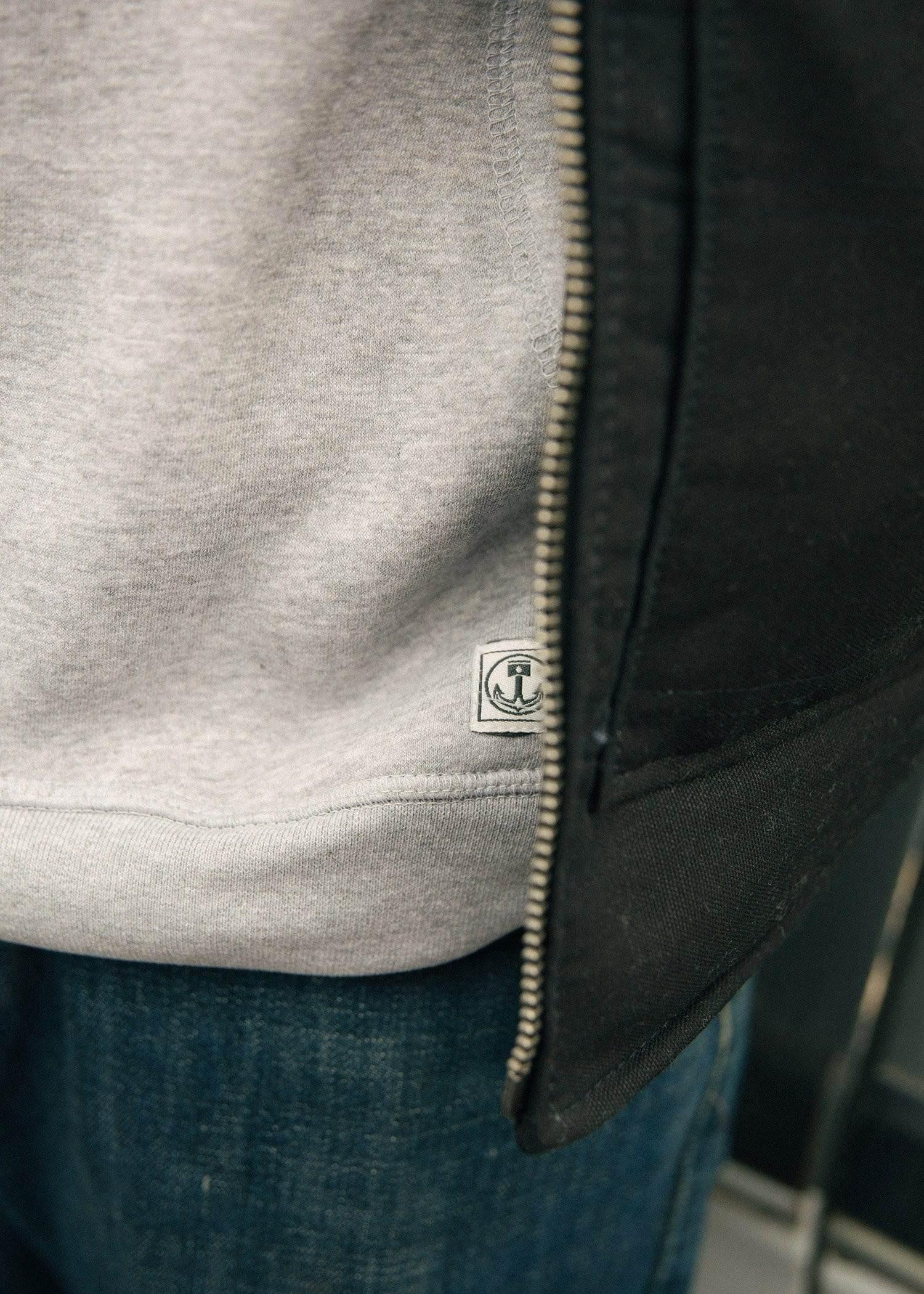 IRON AND RESIN Felpa uomo Basic Zip Hoodie nera 