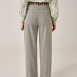 MAISON HOTEL Pantalone donna Theodore Western Lace in cotone ricamato 