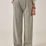 MAISON HOTEL Pantalone donna Theodore Western Lace in cotone ricamato 