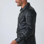 STEVE MCQUEEN Giacca uomo in pelle Sedwick 