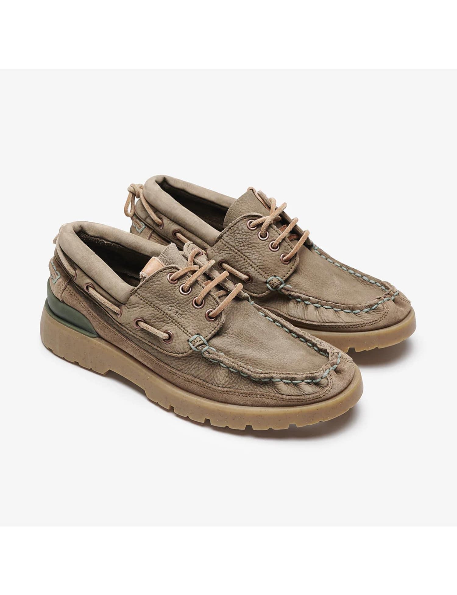 SATORISAN Sneakers uomo in pelle Earth Premium Loden 