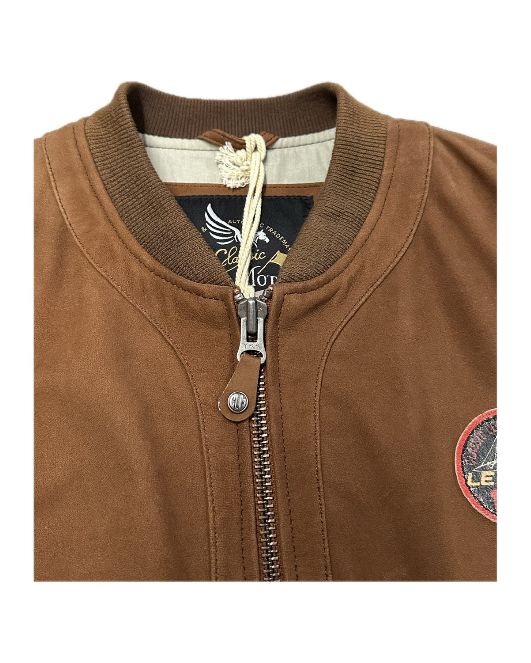 STEVE MCQUEEN Giacca uomo in pelle scamosciata Stan Havane 