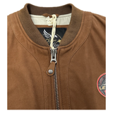 STEVE MCQUEEN Giacca uomo in pelle scamosciata Stan Havane 