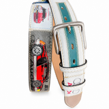 RED BELTS Cintura artigianale in pelle Audi 