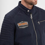 DAYTONA 73 Giacca uomo Bowen in twill di cotone blu 
