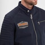 DAYTONA 73 Giacca uomo Bowen in twill di cotone blu 