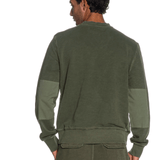 KEELING Felpa unisex in cotone Olive Sabah Crew girocollo 