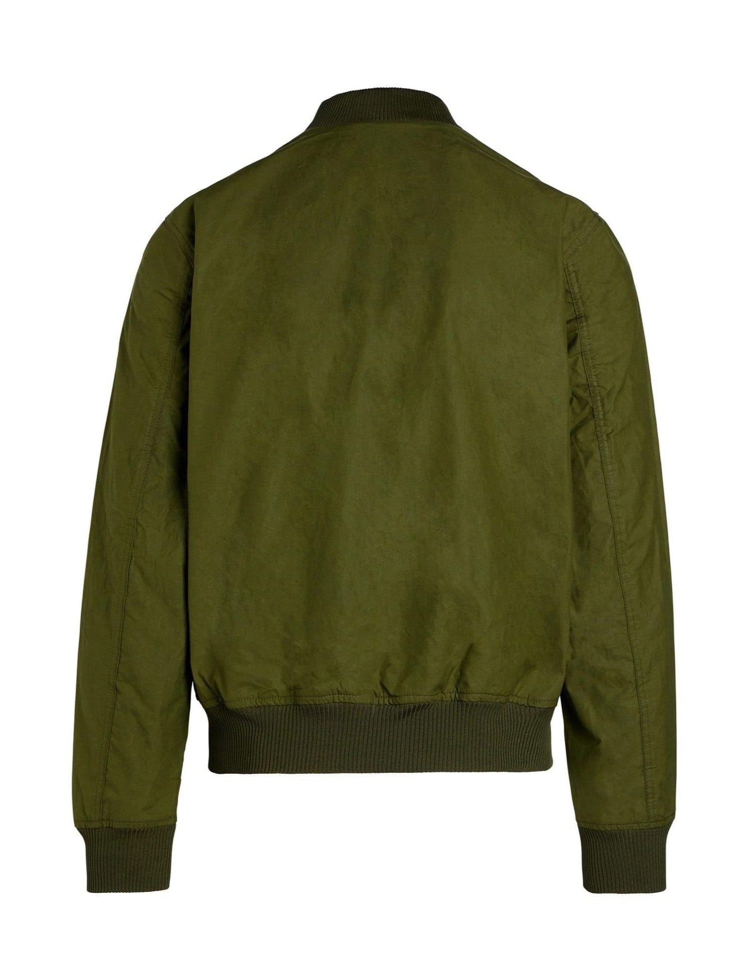 MANIFATTURA CECCARELLI Bomber uomo light green in cotone idrorepellente 