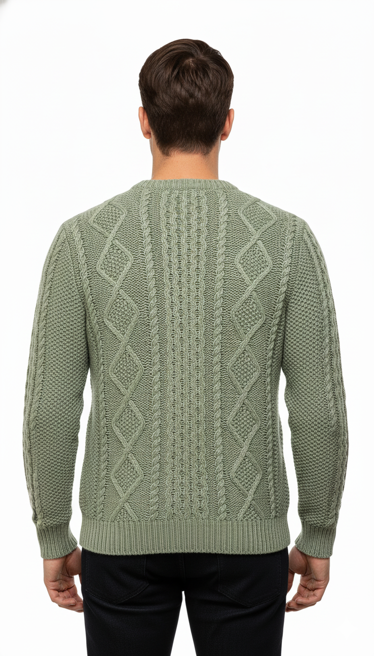 RAKKI Maglione uomo Rakki girocollo in cotone makò 