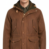 MANIFATTURA CECCARELLI Parka uomo in cotone New Fisherman dark tan 