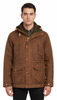 Parka homme en coton New Fisherman marron foncé