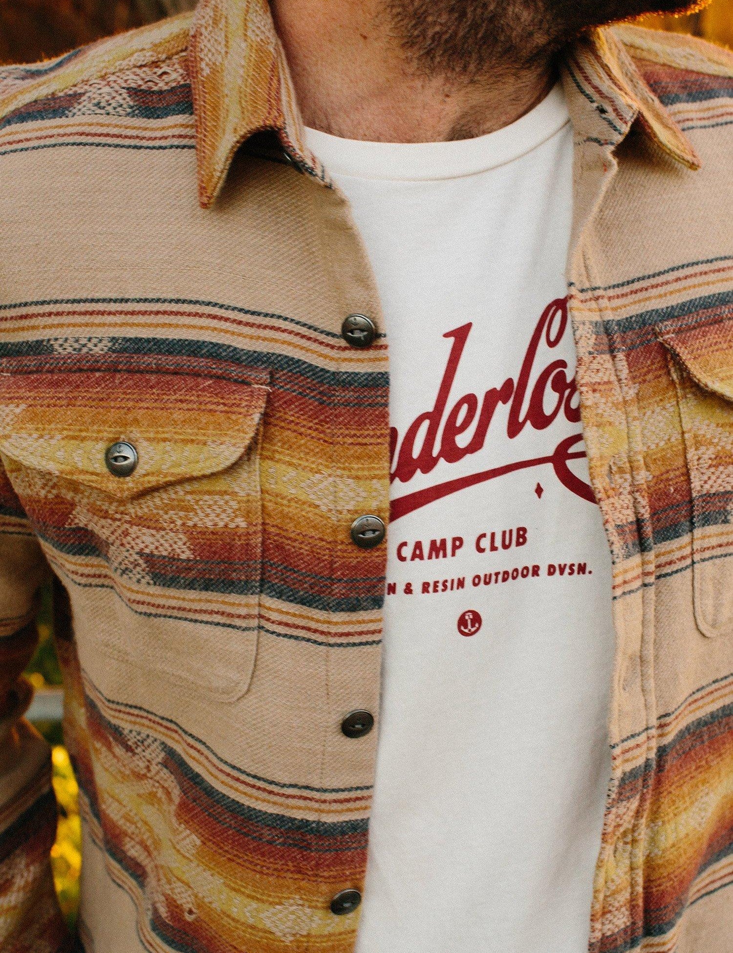 IRON AND RESIN Camicia uomo pesante in flanella Klamath 