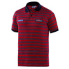 Polo Replica Sportline Stripes Martini rossa