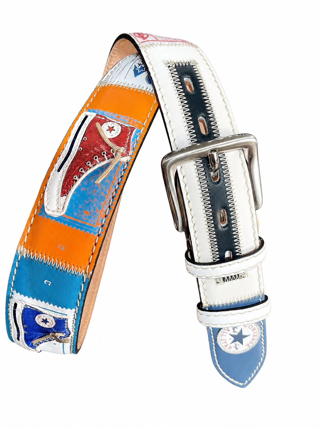 RED BELTS Cintura artigianale in pelle All Star 