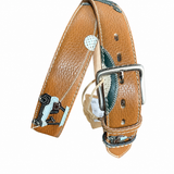RED BELTS Cintura artigianale in pelle Golf 