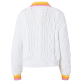 GOLDBERGH Maglia donna scollo V cable knit in cotone 