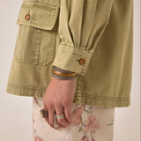 MAISON HOTEL Giacca donna Noa in cotone khaki 