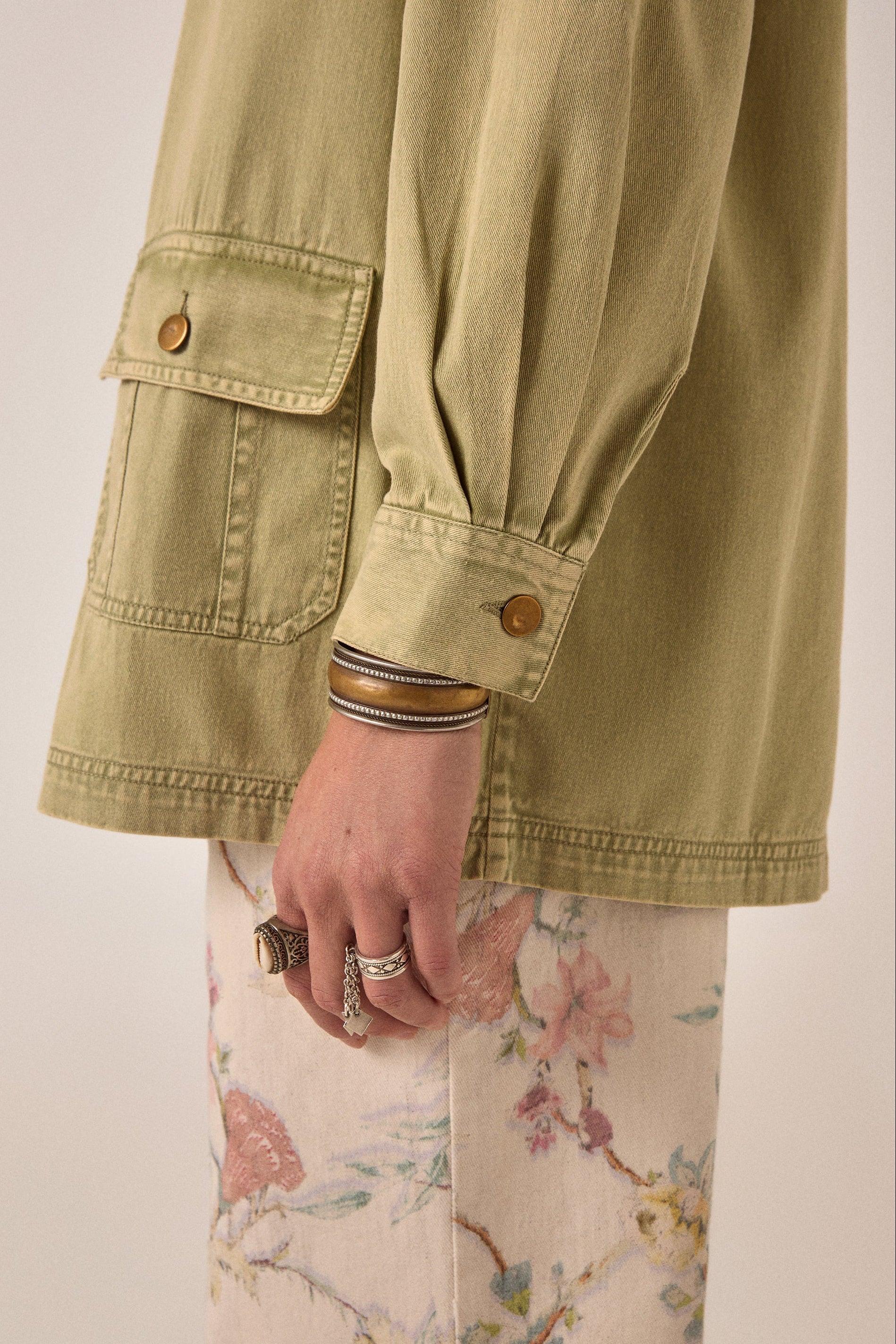 MAISON HOTEL Giacca donna Noa in cotone khaki 