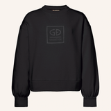 GOLDBERGH Felpa donna Relax girocollo in cotone nera 