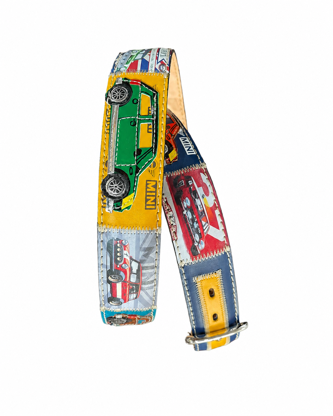 RED BELTS Cintura artigianale in pelle Mini Grand Prix 