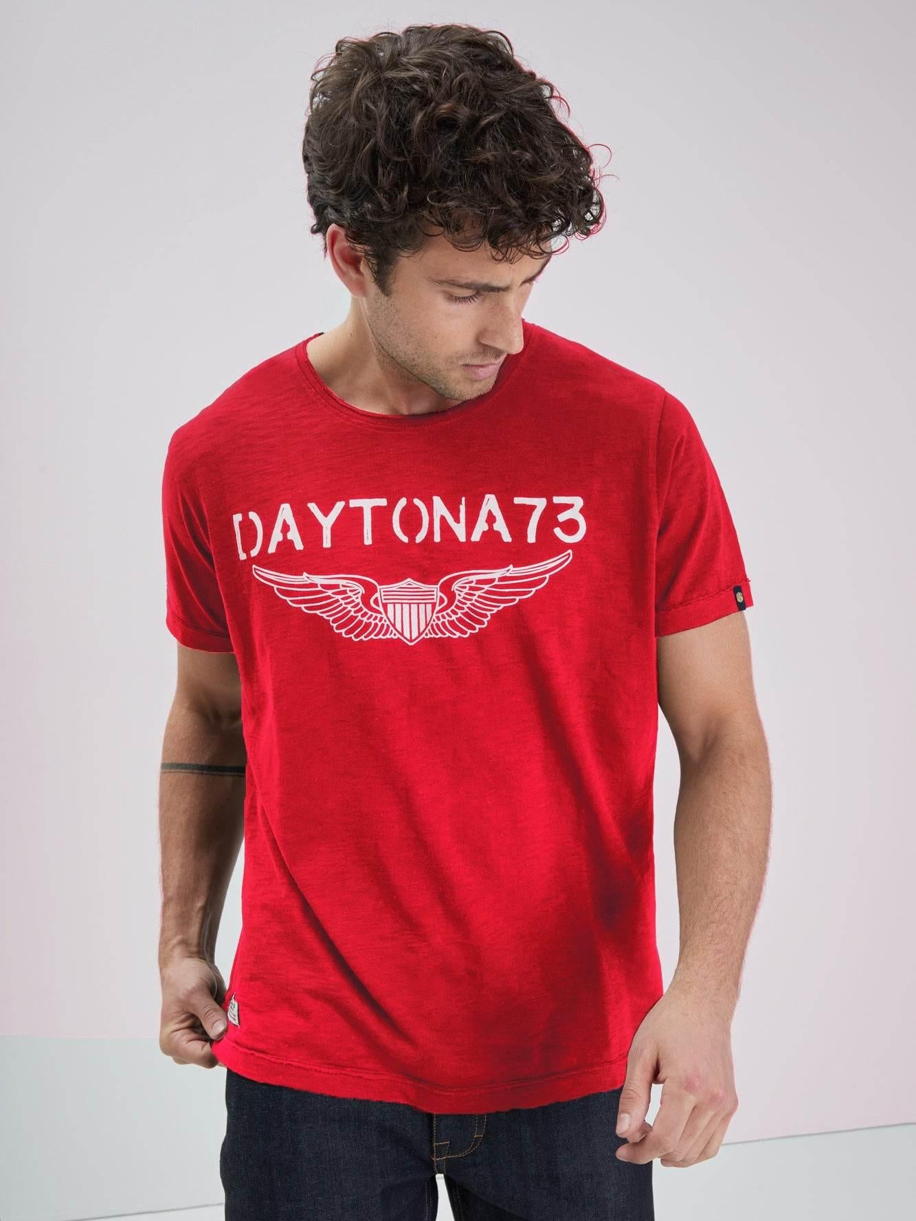 DAYTONA 73 T-shirt uomo American Slub ruggine 