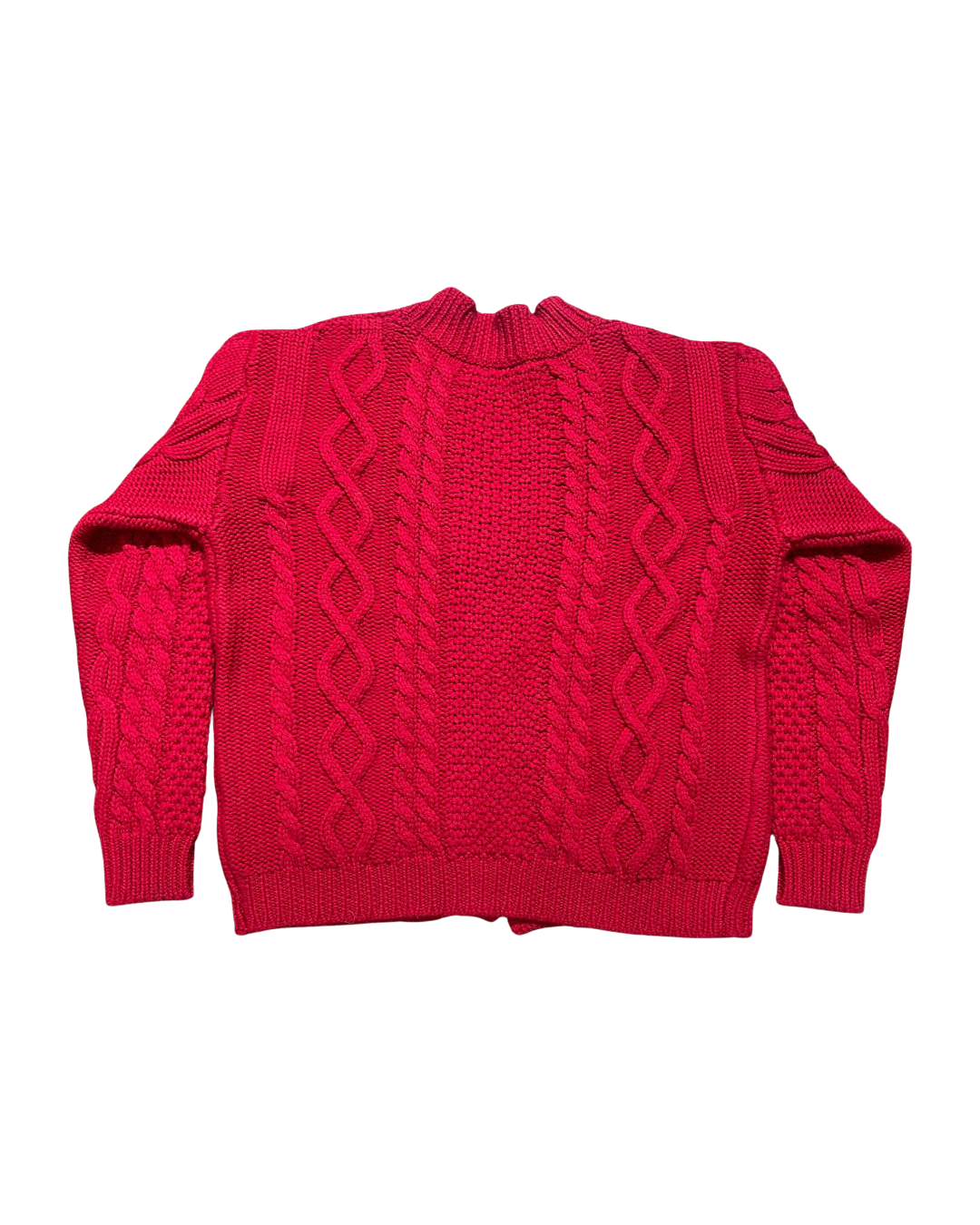 RAKKI Cardigan donna in cashmere rubino 