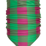 GOLDBERGH Scaldacollo donna Chopper stampa a quadri verde e rosa 