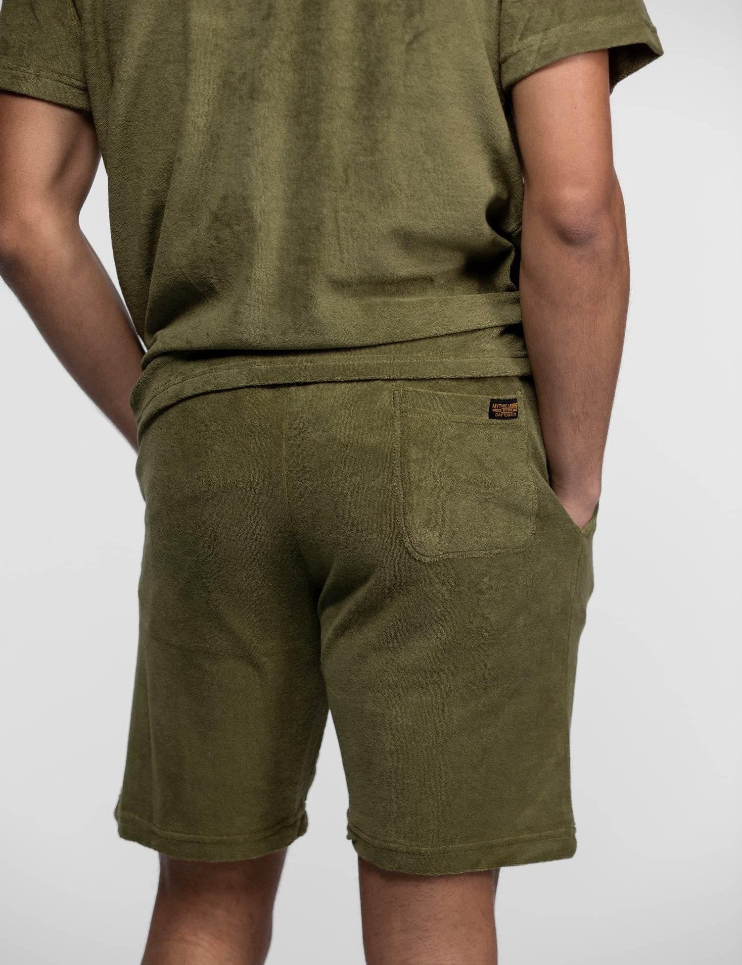 DAYTONA 73 Short uomo Fresno in spugna verde 