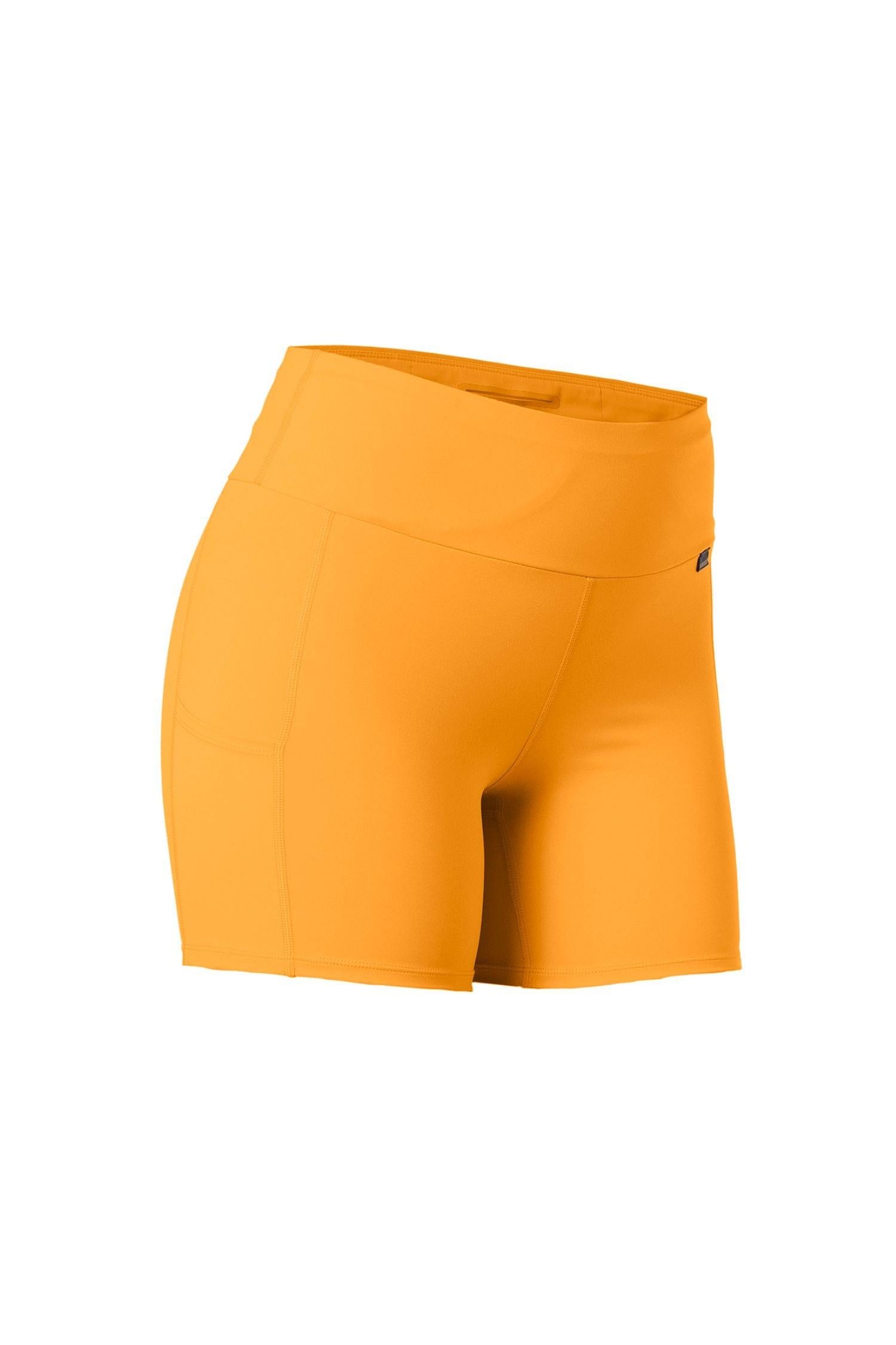 GOLDBERGH Short donna Florish sportivo aderente papaya 