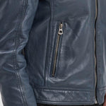 DAYTONA 73 Giacca donna in pelle blu Walkora Blue 