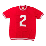 RAKKI Maglia unisex T-Crown cotone rosso vintage 