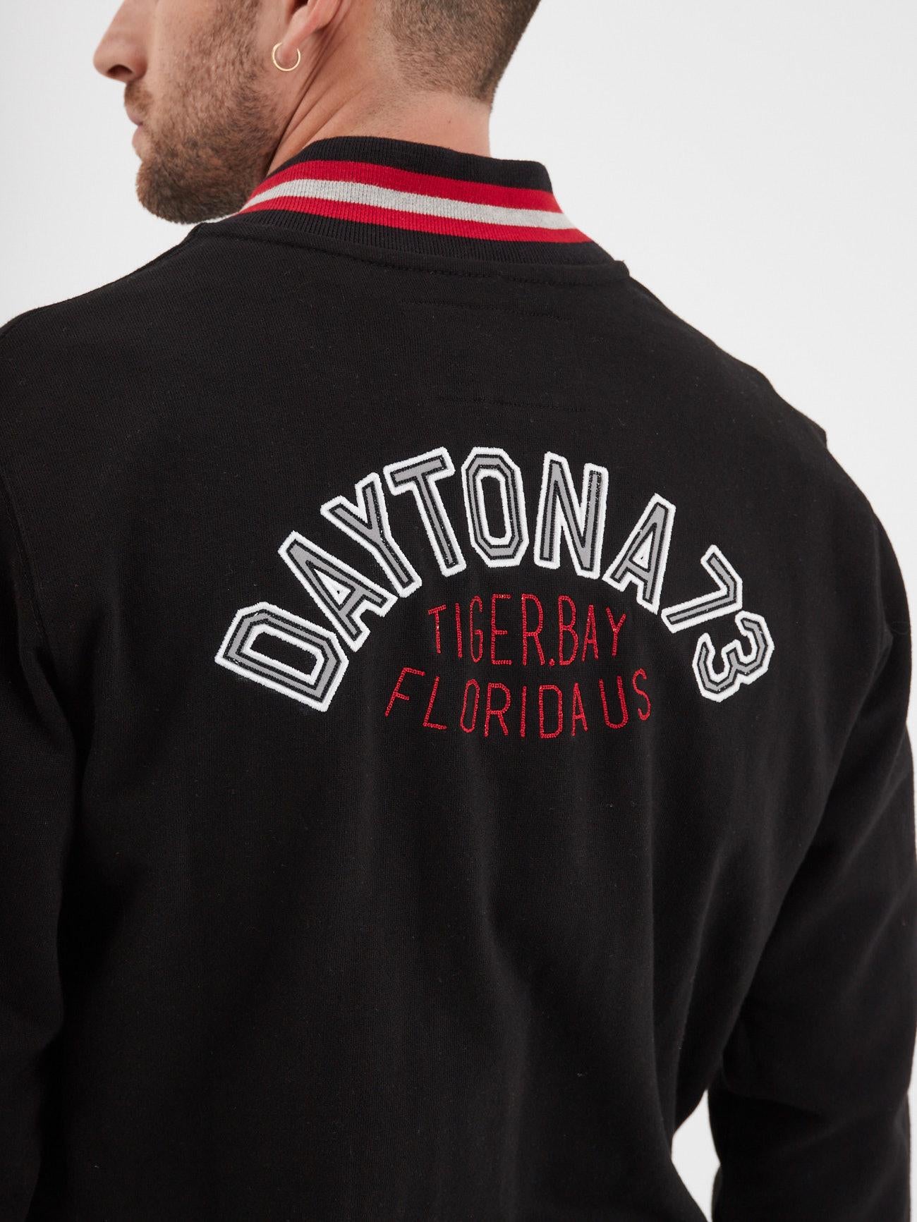 DAYTONA 73 Felpa uomo Burley nera 