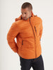 Denisson Men's Orange Nylon Down Jacket