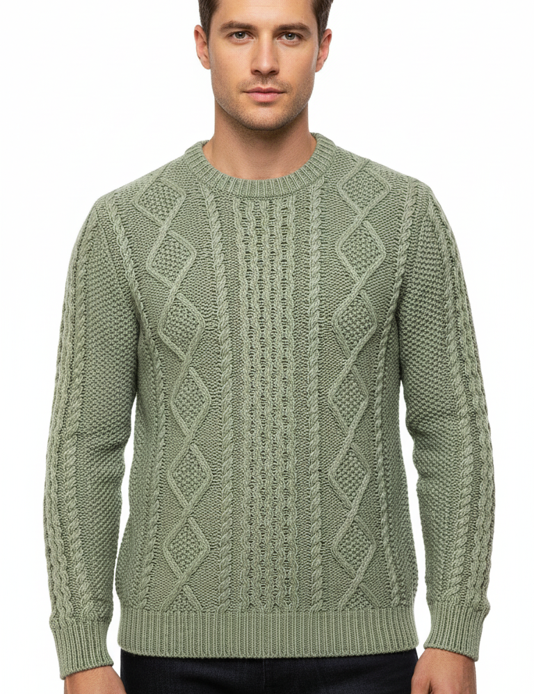 RAKKI Maglione uomo Rakki girocollo in cotone makò 