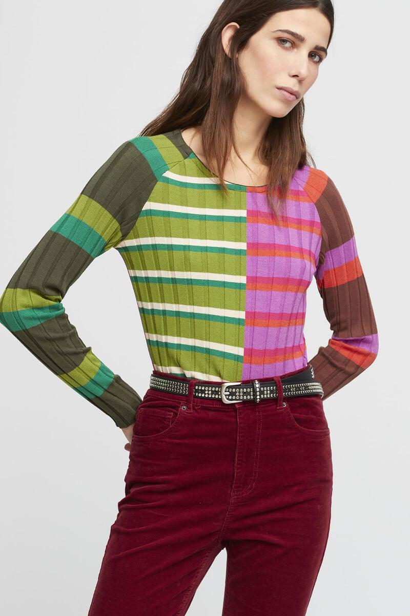 ALDO MARTINS Maglia donna a righe Beziers 