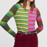 ALDO MARTINS Maglia donna a righe Beziers 