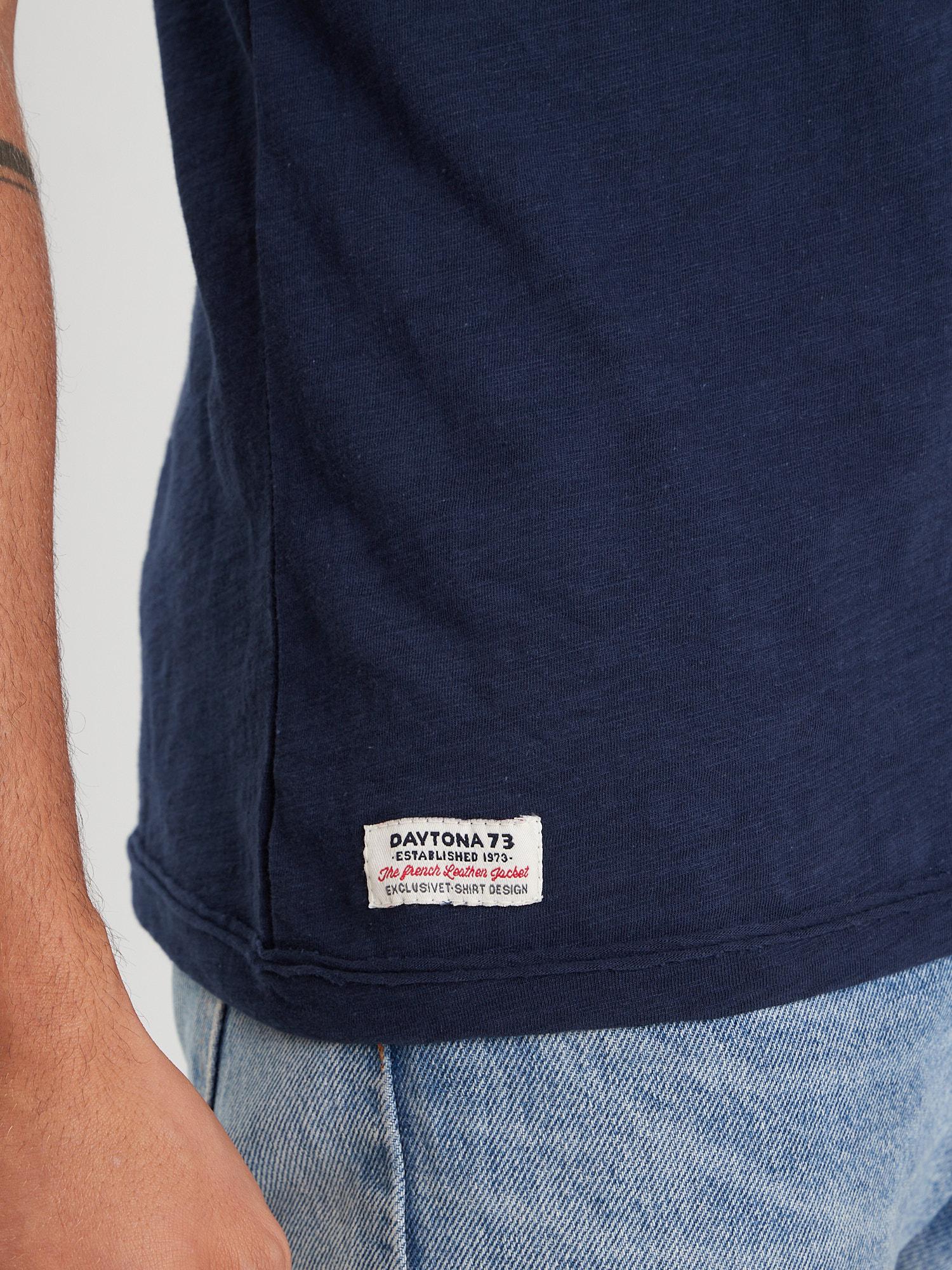 DAYTONA 73 T-shirt uomo American Slub navy 