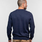 DAYTONA 73 Maglia uomo Ayulo con collo a V blu 