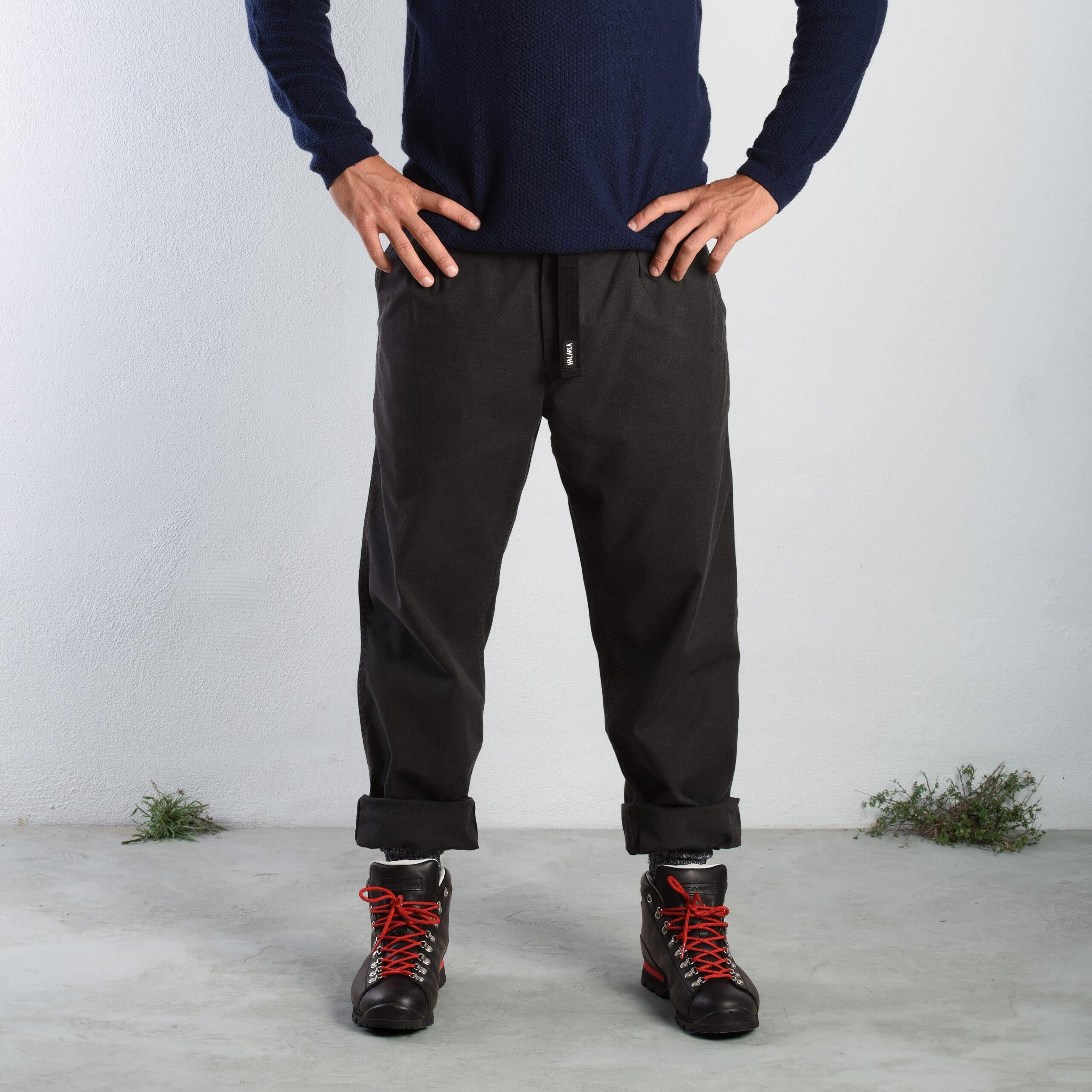 VALARSA Pantalone Spitz  in flannel light black 