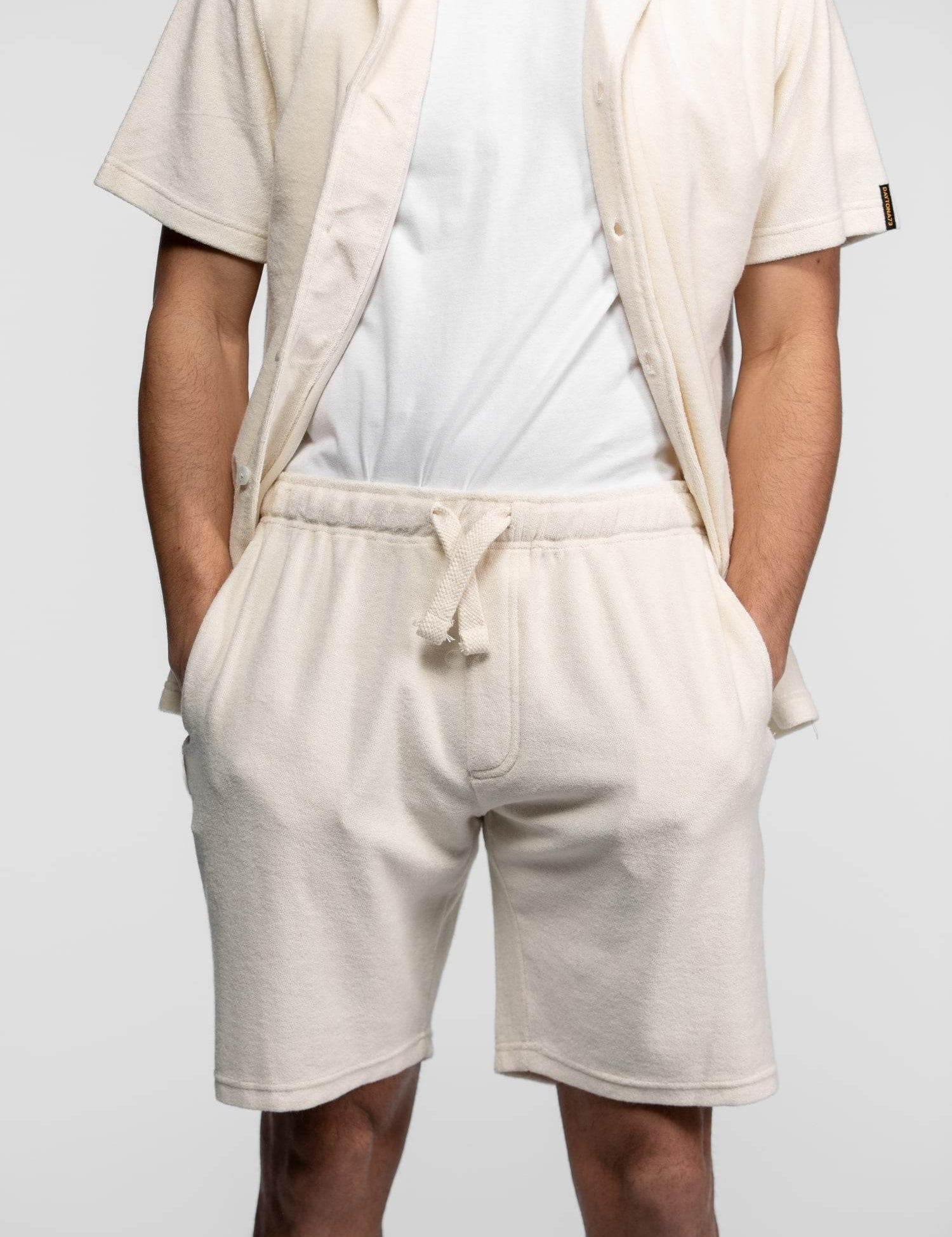 DAYTONA 73 Short uomo Fresno in spugna panna 