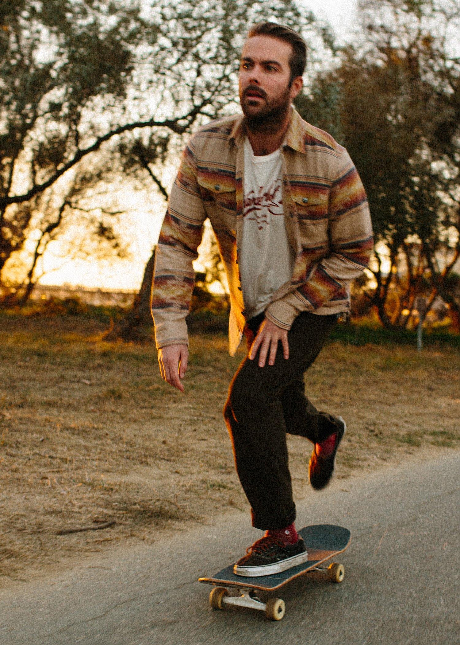 IRON AND RESIN Camicia uomo pesante in flanella Klamath 