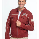 STEVE MCQUEEN Giubbotto uomo in pelle rosso Tom Dark Red 