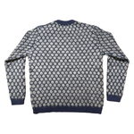 Maglione uomo a pois in cashwool e mohair STYLE MEMORIES PAUL WV-WM P.NEWMAN60BLU-GRIGIO RAKKI 