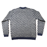 Maglione uomo a pois in cashwool e mohair STYLE MEMORIES PAUL WV-WM P.NEWMAN60BLU-GRIGIO RAKKI 