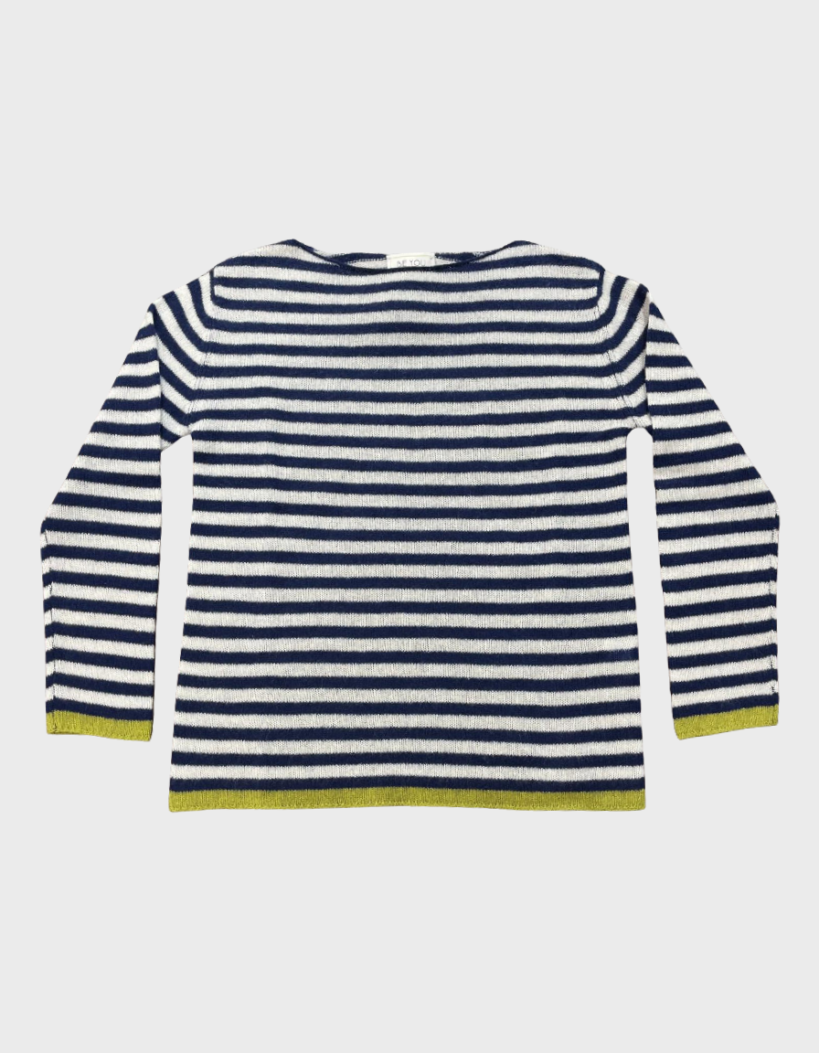 BE YOU GERALDINEALASIO Maglia Benedicta blu/bianco 